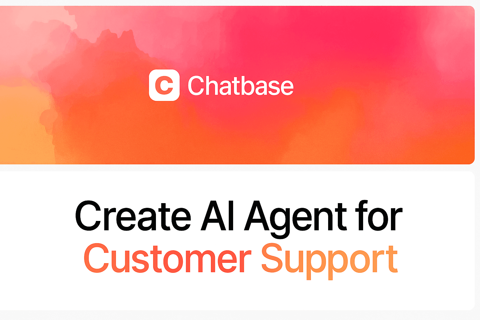 How to build an AI Agent that SOLVES customer support!